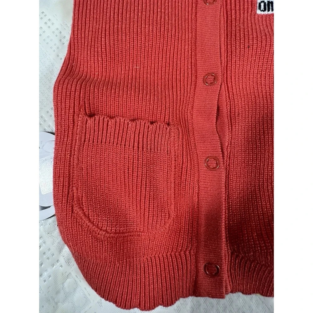 Knitted Sweater Dog Size M( 8-13 Lb ) ON THE ROLL orange